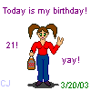 Today is my birthday!